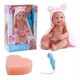 Boneca New Born Little Hora Do Banho Divertoys Bebê Toalha UNICA