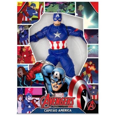 Boneco Marvel Avengers Capitão América 51cm Comics Mimo UNICA