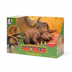 Dinossauro Triceratops Dino World Cotiplas C/ Som Brinquedo UNICA