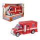 Carrinho De Brinquedo Ambulância Fricção C/ Luz Som DmToys  UNICA