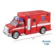 Carrinho De Brinquedo Ambulância Fricção C/ Luz Som DmToys  UNICA