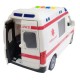 Carrinho De Brinquedo Ambulância Fricção C/ Luz Som DmToys  UNICA