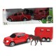 Carrinho Pick Up Rx Haras Com Cavalo Roma Brinquedos Sortido UNICA