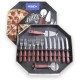 Kit Pizza 14 Peças Aço Inox Vermelho Brinox UNICA