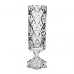 Vaso Decorativo C/ Pé De Cristal De Chumbo Cristal Deli Lyor UNICA