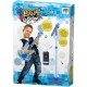 Guitarra Infantil Com Microfone Pedestal Rock Show Dm Azul UNICA