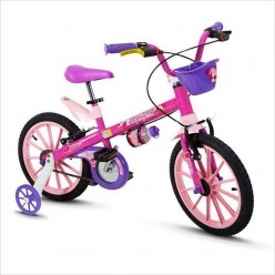 Bicicleta Infantil Menina Top Girls Aro 16 Nathor UNICA