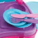 Minha Maletinha Cooktop Com Acessórios Rosa/Roxo Divertoys UNICA