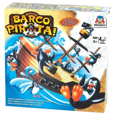 Jogo Barco Pirata Brinquedo Infantil - Braskit UNICA