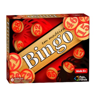 Jogo Bingo Peças Em Madeira Pais & Filhos 2806 UNICA