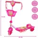 Patinete 3 Rodas Com Cesta Belinda Rosa Com Luz Som DM Toys UNICA